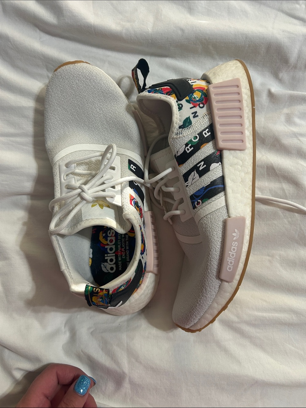 Adidas Rich Mnisi NMD_R1 sneakers in Cloud White